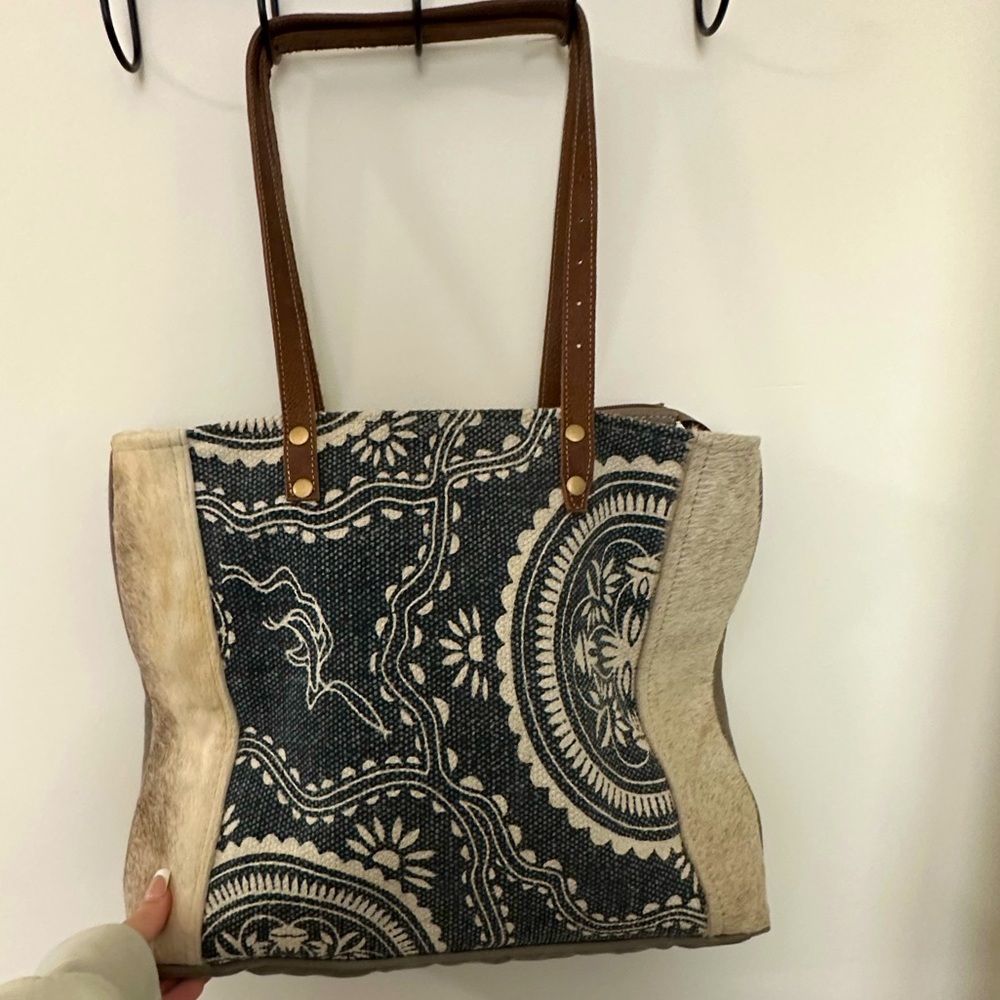 Cow hide bag